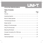 Uni-Trend UT362 anemometer