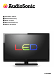 AudioSonic LE-247802 23.6" Full HD Black LED TV