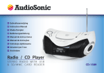 AudioSonic CD-1589 CD radio