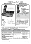 Uniden D1785-2T telephone
