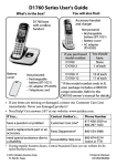 Uniden D1760-2 telephone