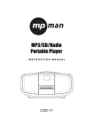 Mpman CSD17 CD radio