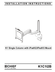 Chief K1C1I2B mounting kit