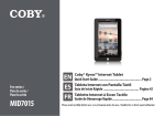 Coby Kyros MID7015B tablet