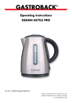 Gastroback 42428 electrical kettle