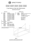 Bretford CDQ3060-CY freestanding table