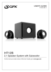 GPX HT12B speaker set