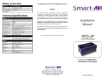 Smart-AVI HDS-2P video splitter