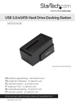 StarTech.com SATA Hard Drive Docking Station eSATA USB 3.0 to SATA HDD Dock for 2.5in / 3.5in