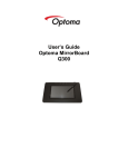 Optoma Q300 touch screen monitor