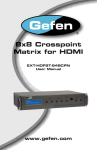 Gefen 8x8 Crosspoint Matrix for HDMI