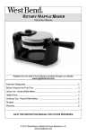 Focus Electrics 6201 waffle iron