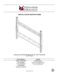 Premier Mounts P2642F flat panel wall mount