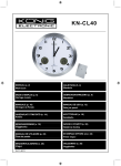 König KN-CL40 wall clock