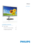 Philips Brilliance AMVA LCD monitor, LED backlight 241P4QPYKES