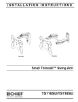 Chief TS110SU flat panel wall mount