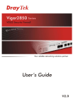 Draytek Vigor2850 ADSL2+ Ethernet LAN White