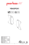 Peerless YBADP2X1 mounting kit