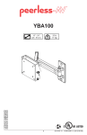 Peerless YBA100 flat panel wall mount