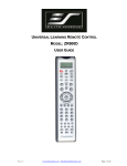 Elite Screens ZR800D remote control