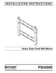 Chief PSH2000 flat panel wall mount