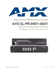 AMX AVS-SL-PR-0401-0601