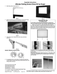 Draper Ultimate Folding Screen