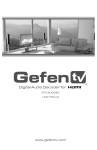 Gefen GTV-AUDDEC decoder