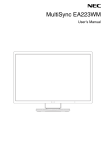 NEC EA223WM-BK LED display