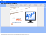 Philips Brilliance LCD monitor with SmartImage 17S1AB