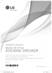 LG ND5520 docking speaker