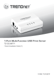 Trendnet TE100-MFP1 print server