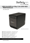 StarTech.com 4 Bay External Hard Drive Array RAID Tower – eSATA USB 3.0 Enclosure