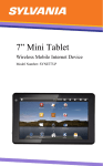 Sylvania SYNET7LP 4GB Black tablet