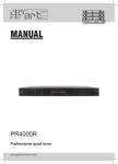 APart PR4000R audio tuner