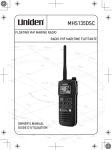 Uniden MHS135DSC two-way radio