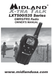 Midland LXT500VP3 two-way radio