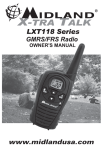Midland LXT118 two-way radio