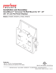 Peerless ST630P-S flat panel wall mount