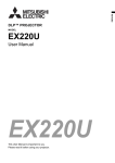 Mitsubishi Electric EX220U data projector