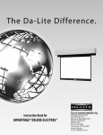 Da-Lite Advantage Deluxe Electrol 50" x 80"