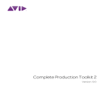 Avid Complete Production Toolkit