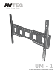 Avteq UM-1T flat panel wall mount