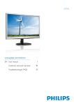 Philips Brilliance LCD monitor, LED backlight 241S4LSS
