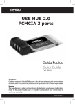 Kraun USB HUB 2.0 PCMCIA