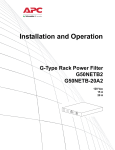 APC G50NETB-20A2 electronic filter