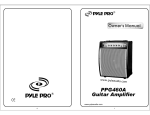 Pyle PPG-460A audio amplifier