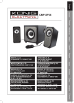 König CMP-SP36 speaker set
