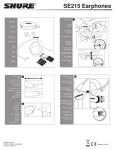 Shure SE215-CL headphone