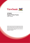 Viewsonic VFD826-70 digital photo frame